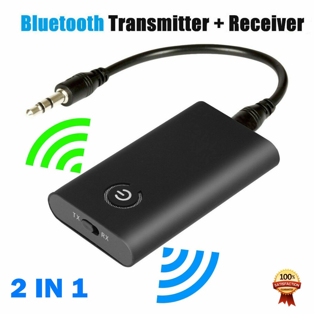 5.0 Bluetooth Transmitter Receiver Wireless 2 in 1 Audio 3.5mm Jack Aux Adapter
