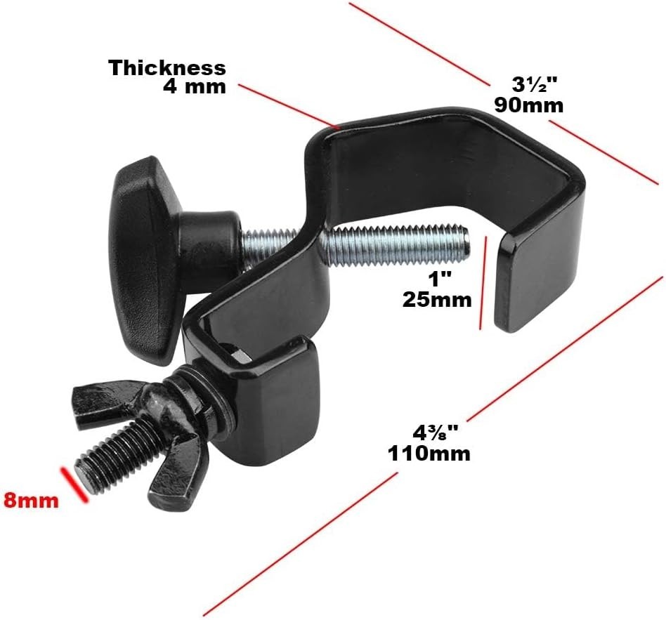 Professional Iron Light Clamp - Quick Re-positioning - Perfect for Stage Setup