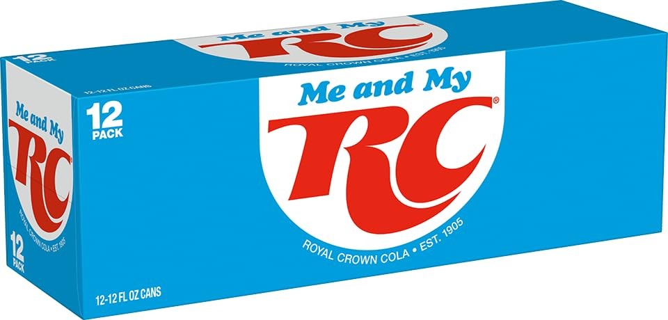 RC Cola Soda, 12 fl oz cans, 12 pack