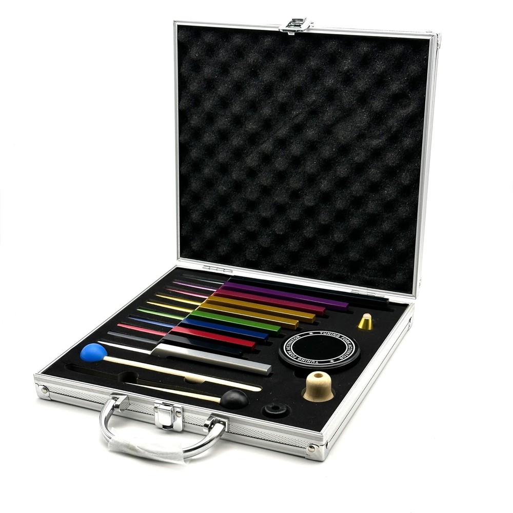 Solfeggio Tuning Forks Set, 10 pcs Solfeggio 10 set Multicolourï¼ˆ(Upgraded)ï¼‰