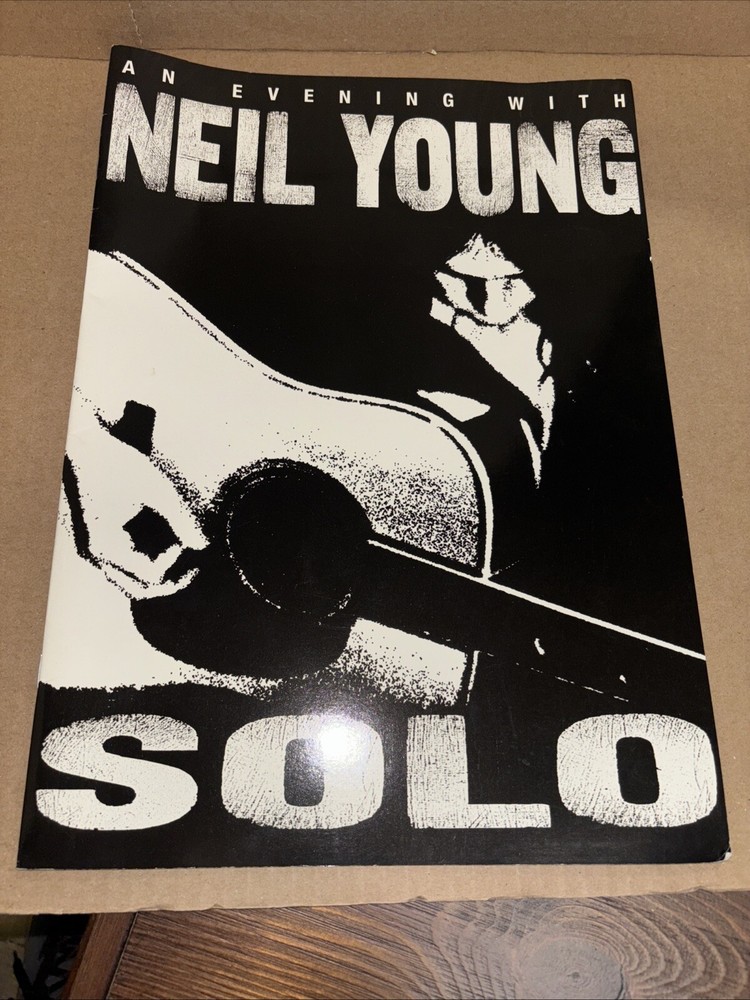 Neil Young Programme An Evening With Neil Young Solo Tour Picture Booklet