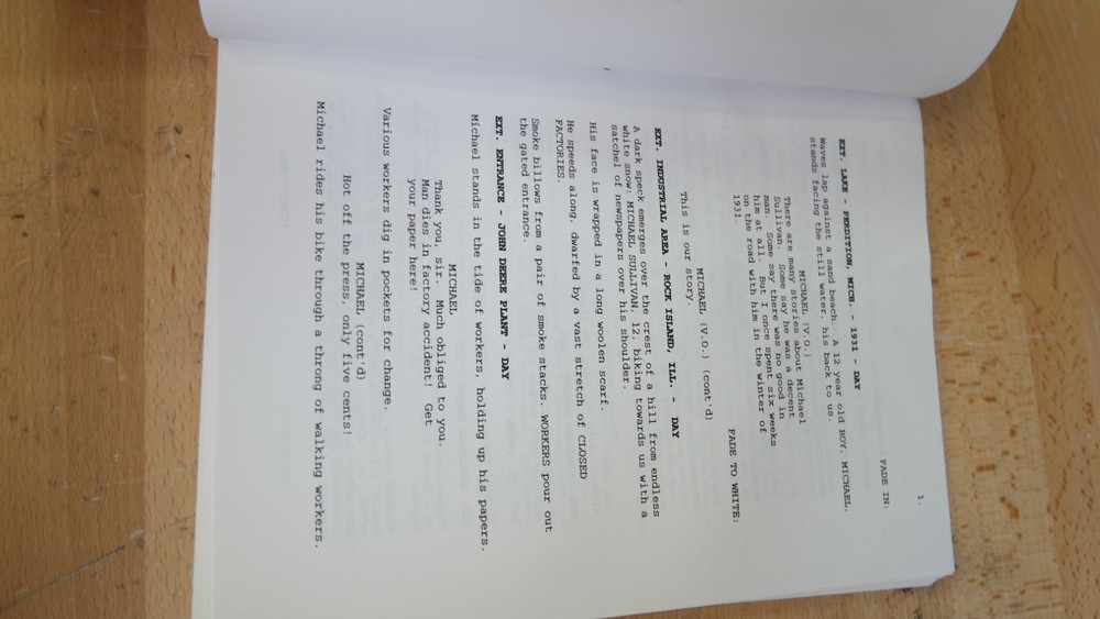 Road to Perdition Screenplay Script by David Self