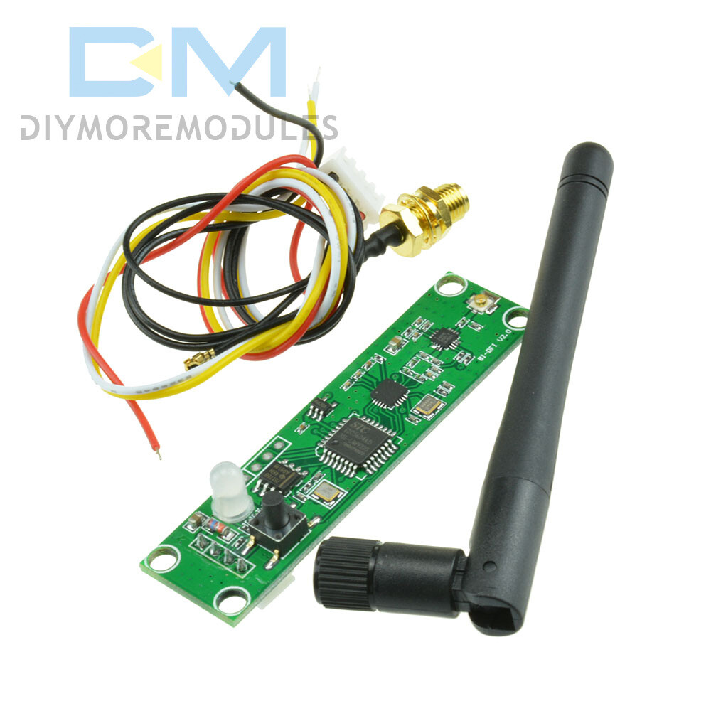Wireless DMX512 PCB Modules Board LED Controller Transmitter/Receiver w/Antenna