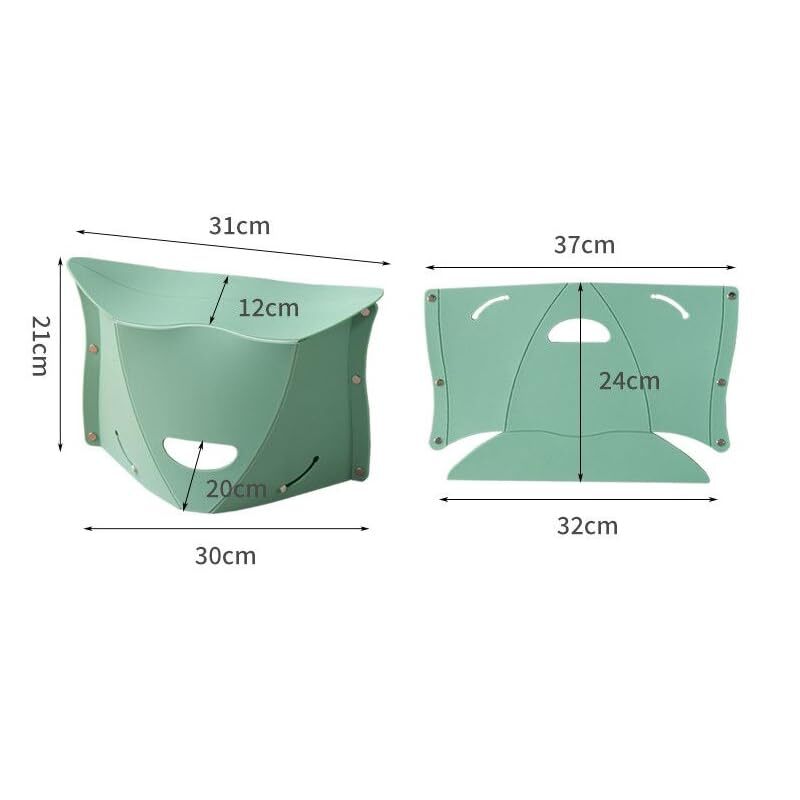 4 Pack Folding Portable Camping Hiking Stools with Handbag Function - Lightwe...