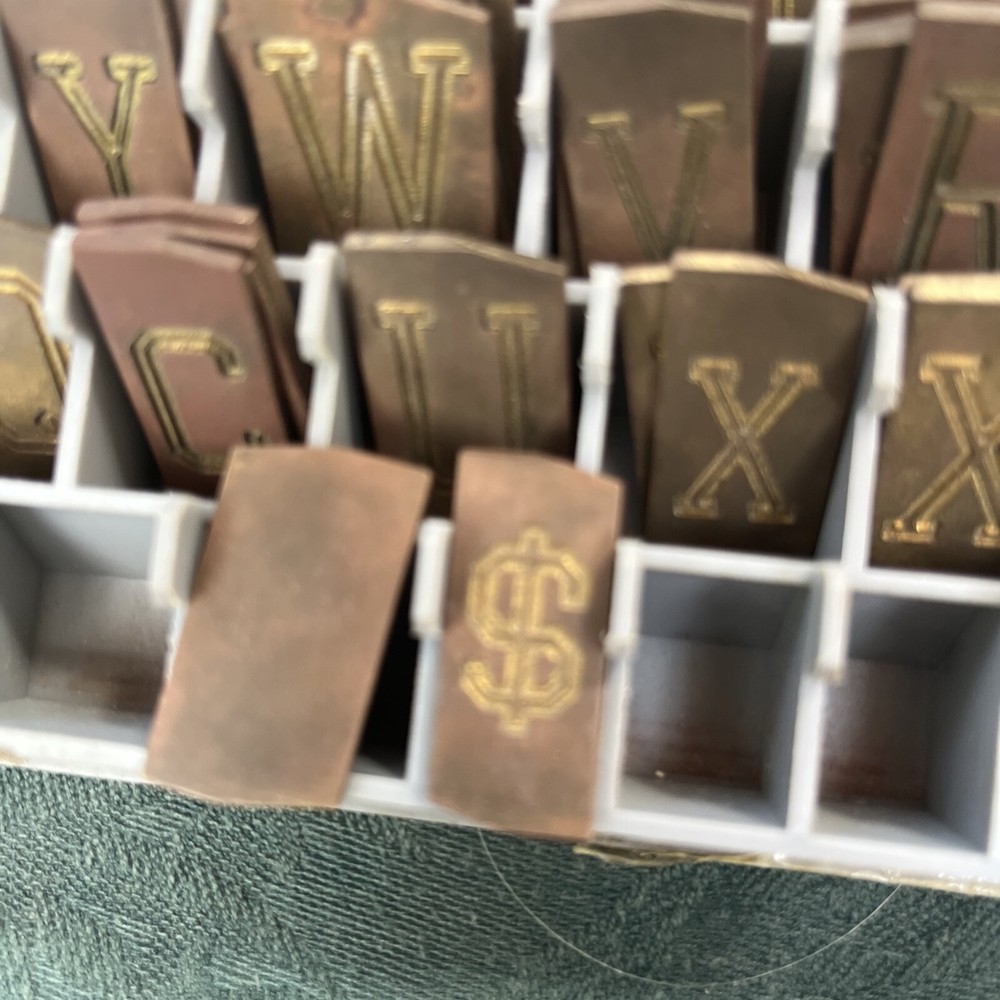 Engraver Brass Font and Number Sett 210 Patch