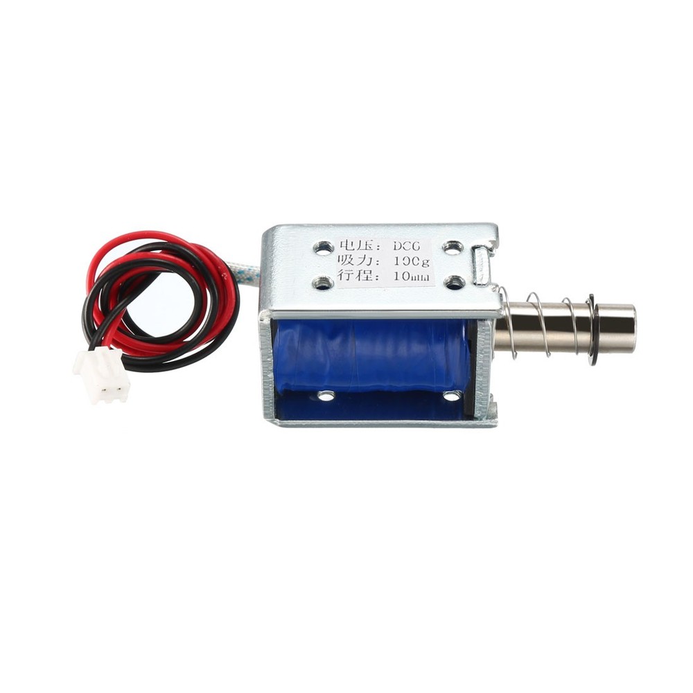 DC6V 1A 10mm Electromagnetic Solenoid Pull Type Block for Lock Case