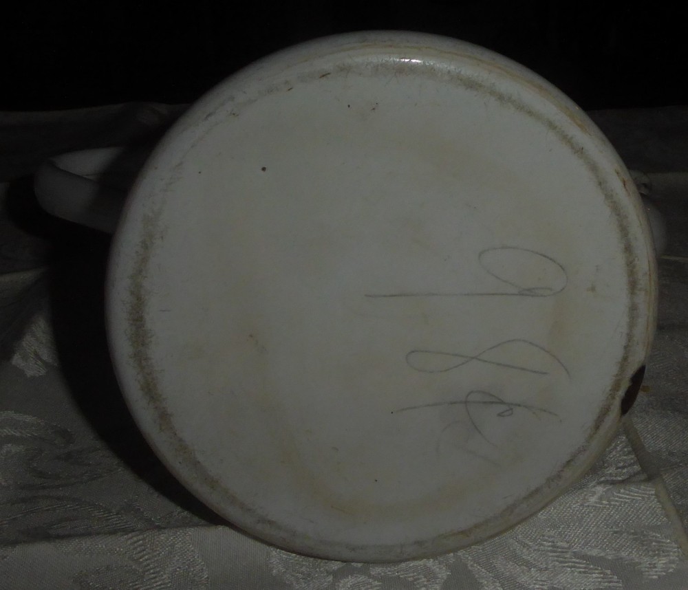 Vintage White Enamel Coffee Pot