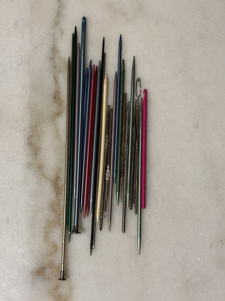 Knitting THROW OFFER Needles metal / MIXED 26 pc