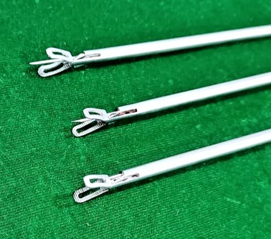 3pc Laparoscopic Cholangiogram Forceps 5mmx300mm Reusable Instruments
