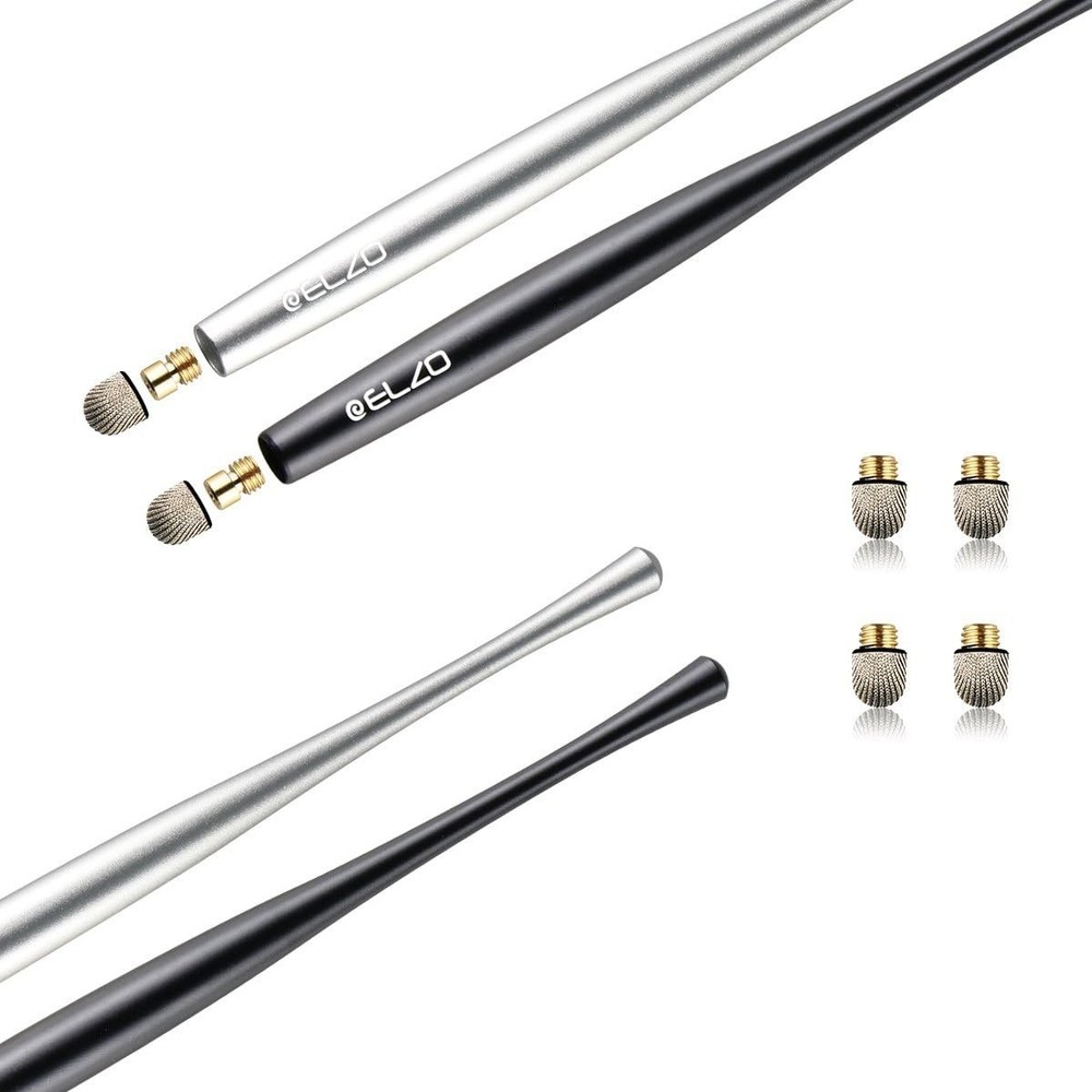 Stylus Pen Combo Universal Capacitive Touch Screen 2 Packs with 4 Replacement Fi
