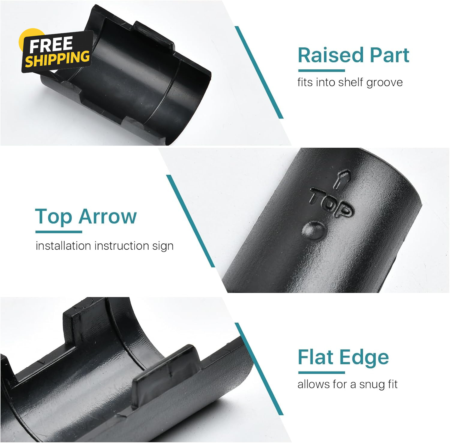 200 Pack Wire Shelf Lock Clips, 1 Inch Wire Shelf Clips for Post Shelving