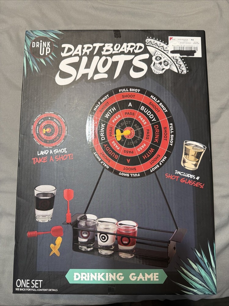 Dartboard shots drinking game