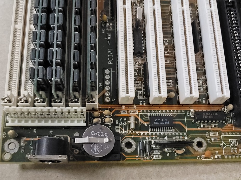 Epox Socket 5 Motherboard, Intel Pentium 100 CPU 64Mb RAM Working #MDF7