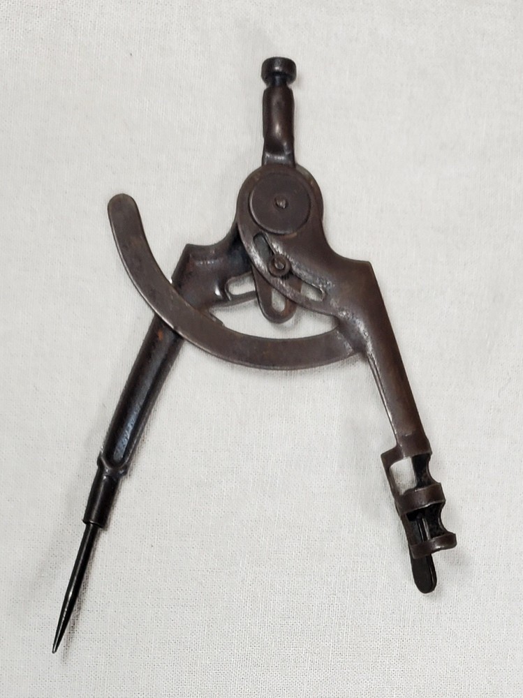 3 Vintage Technical Drafting Compass & Bow Compass Lot - Metal Drafting Tools