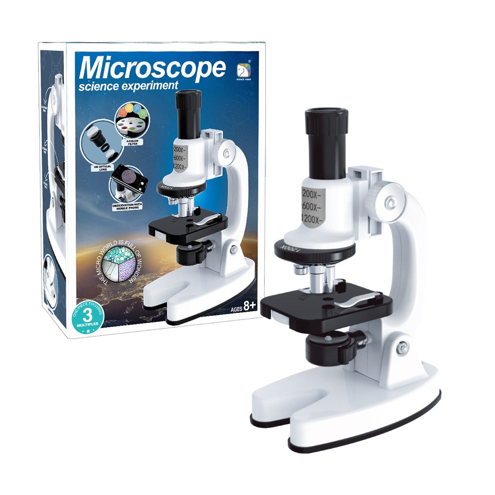 Optical Microscope Kit 1200X Kids Microscope Science Science Experiments Kit