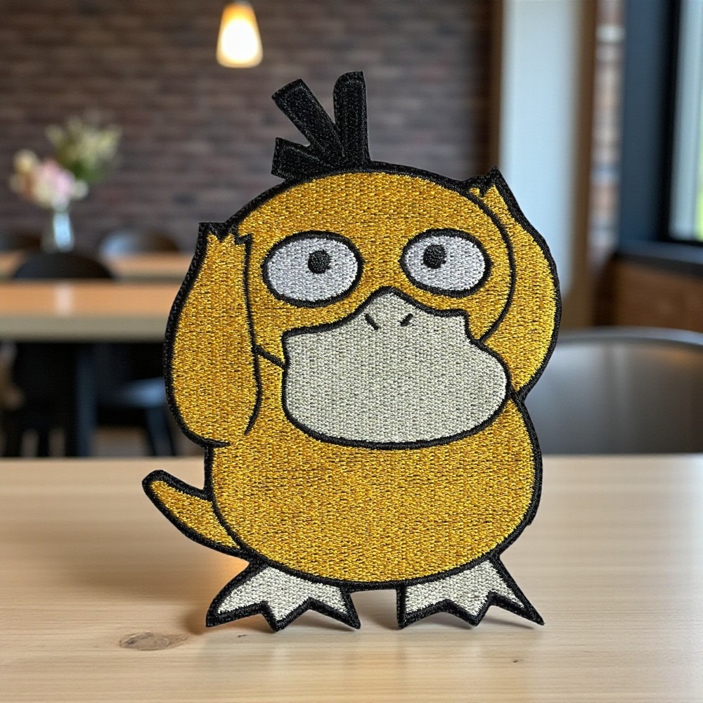 Psyduck Pokemon Embroidery Patch Multi Sizes 3" - 6"
