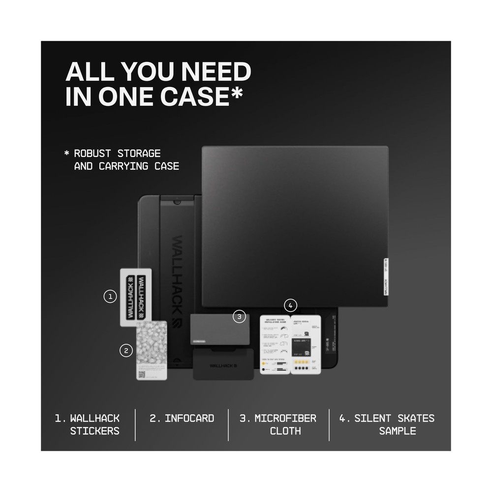 Wallhack SP-005 Glass Gaming Mouse Pad – Speed Surface, Large Mousepad for