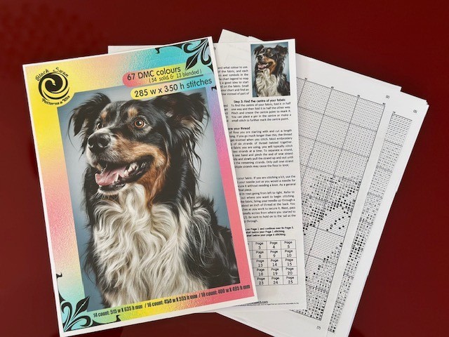 Coral Peony 1381 Chart Counted Cross Stitch Pattern