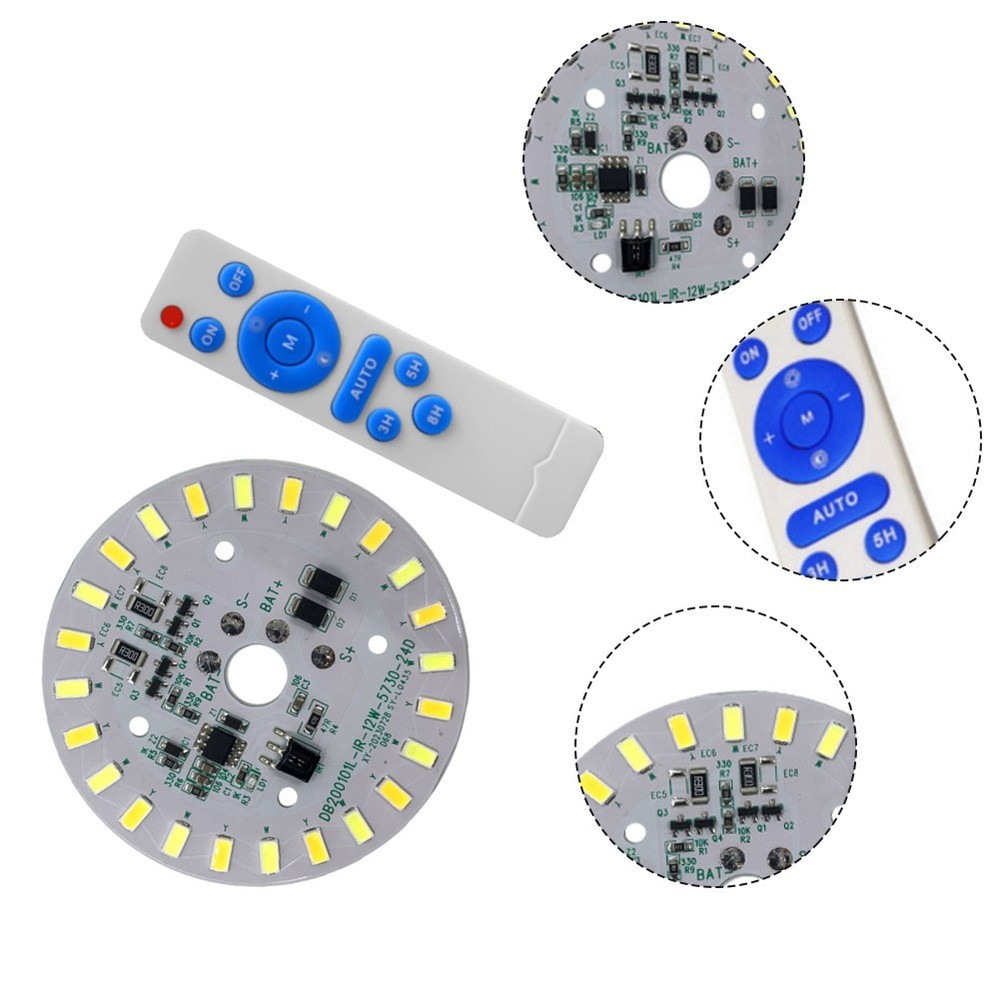 Remote Control Solar Panel Light for For ceiling with Switchable Lighting Modes