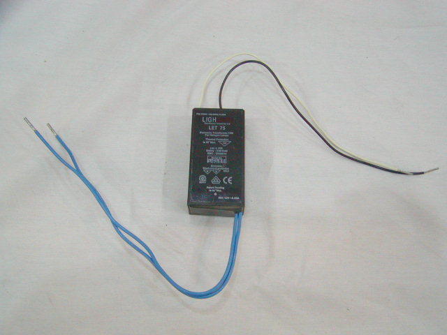 **240 volt** LET 75 240V/12V AC Lightech Transformer 75W Halogen dim