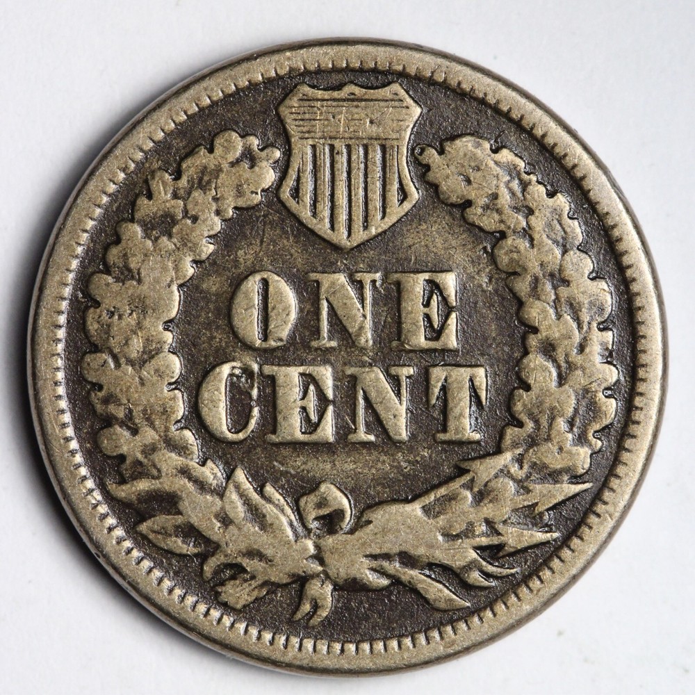 1863 Indian Head Cent Penny CHOICE VG E115 TM