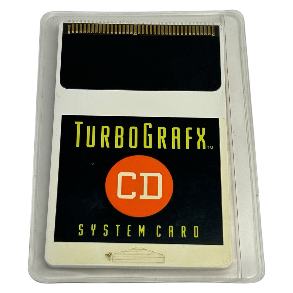 Turbo Grafx Turbografx 16 CD System Card US Version Tested