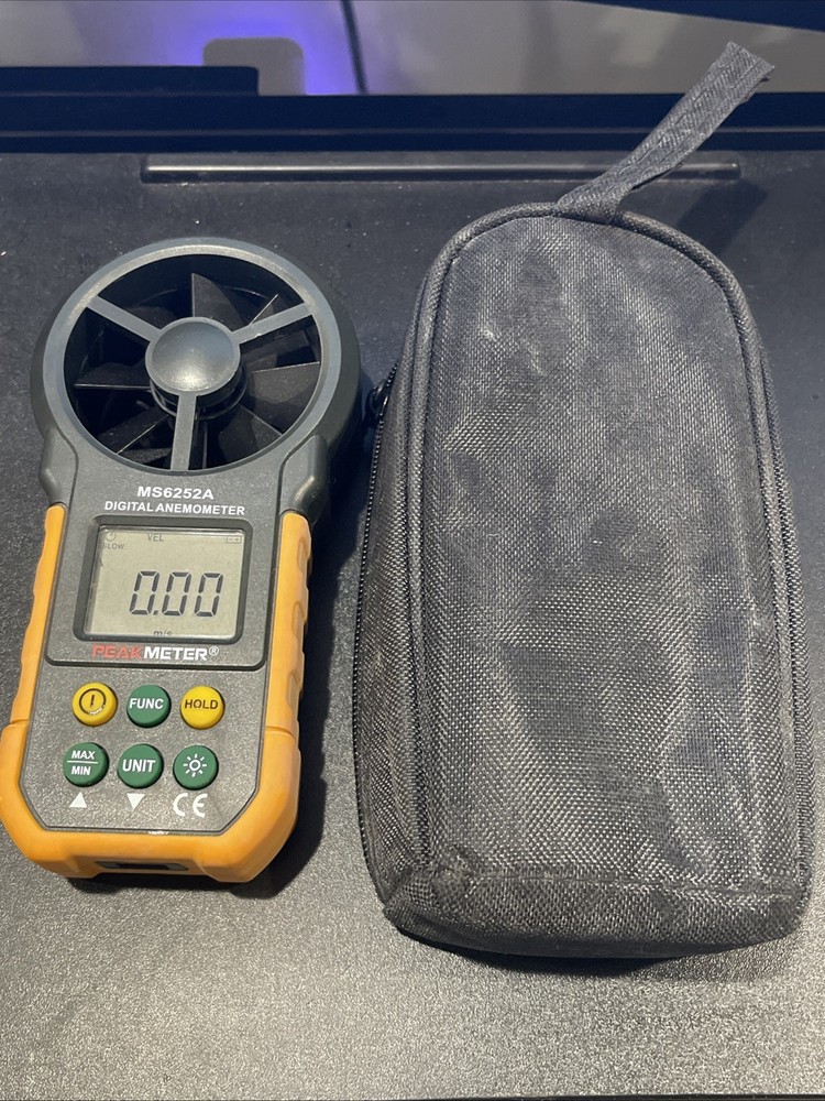 Peakmeter MS6252A Digital Anemometer with Carrying Case