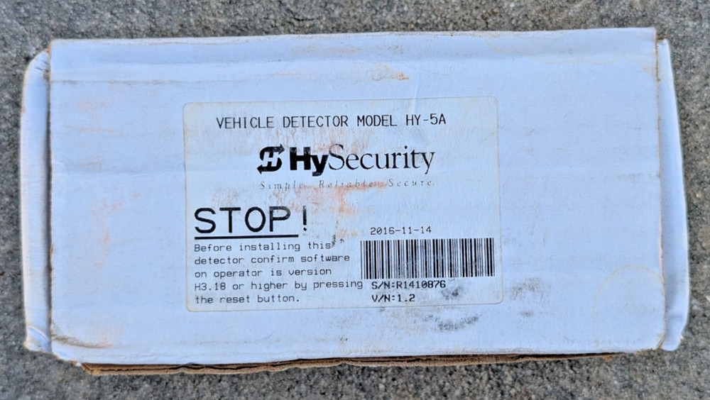 HySecurity HY-5A Vehicle Detector