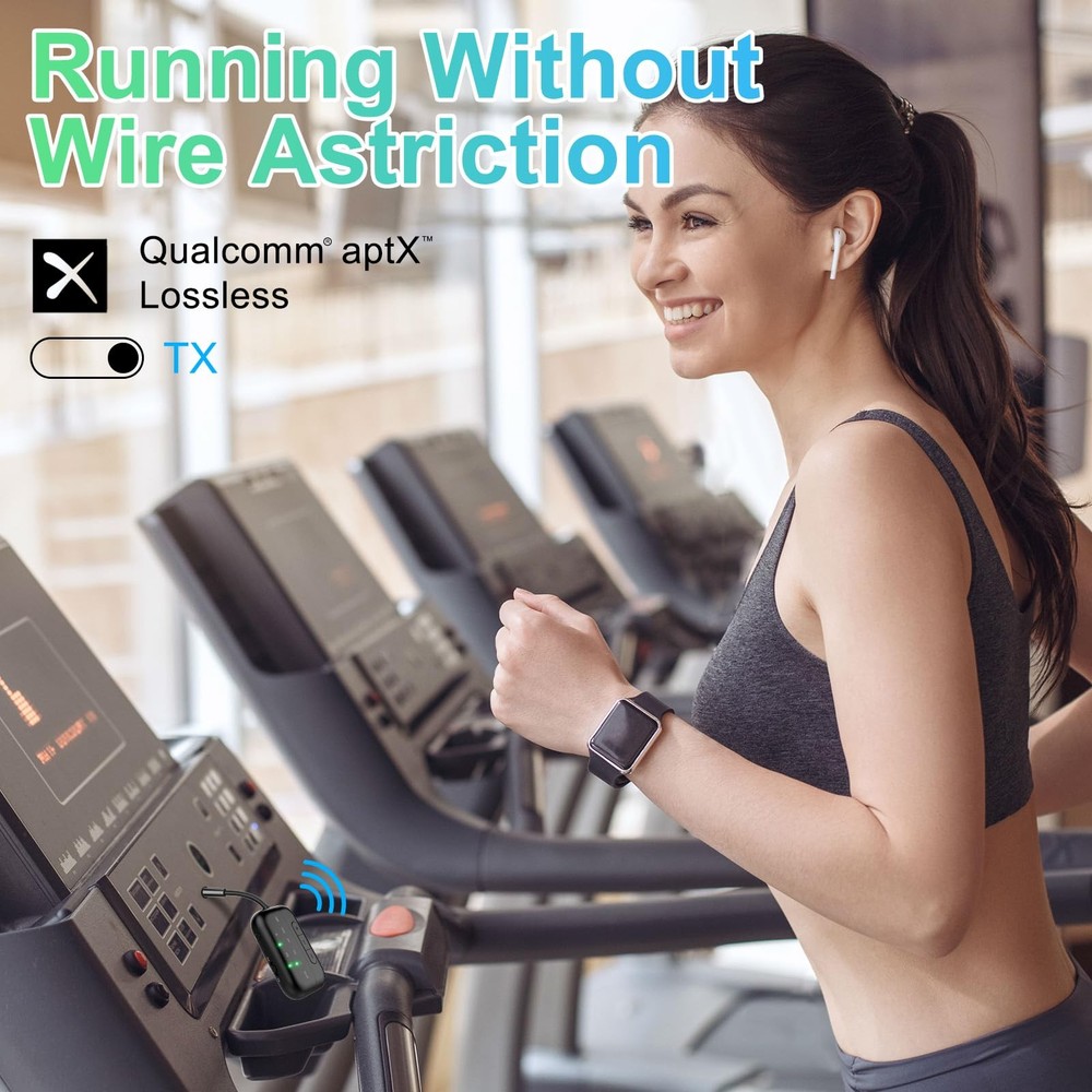 2025 Upgraded Pro Bluetooth 5.4 Transmitter Receiver,2-in-1 Airplane Wireless...