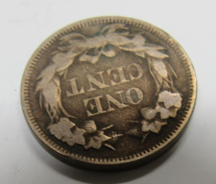 UNITED STATES 1858 FLYING EAGLE ONE CENT VG CONDITION *