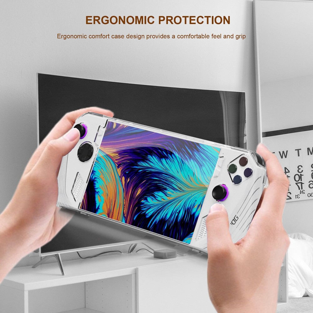 Crystal Clear Case Protective Case Cover for ROG Ally Game Console