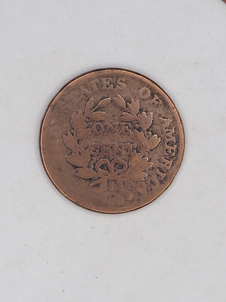 UNITED STATES 1802 DRAPED BUST LARGE CENT AG CONDITION*