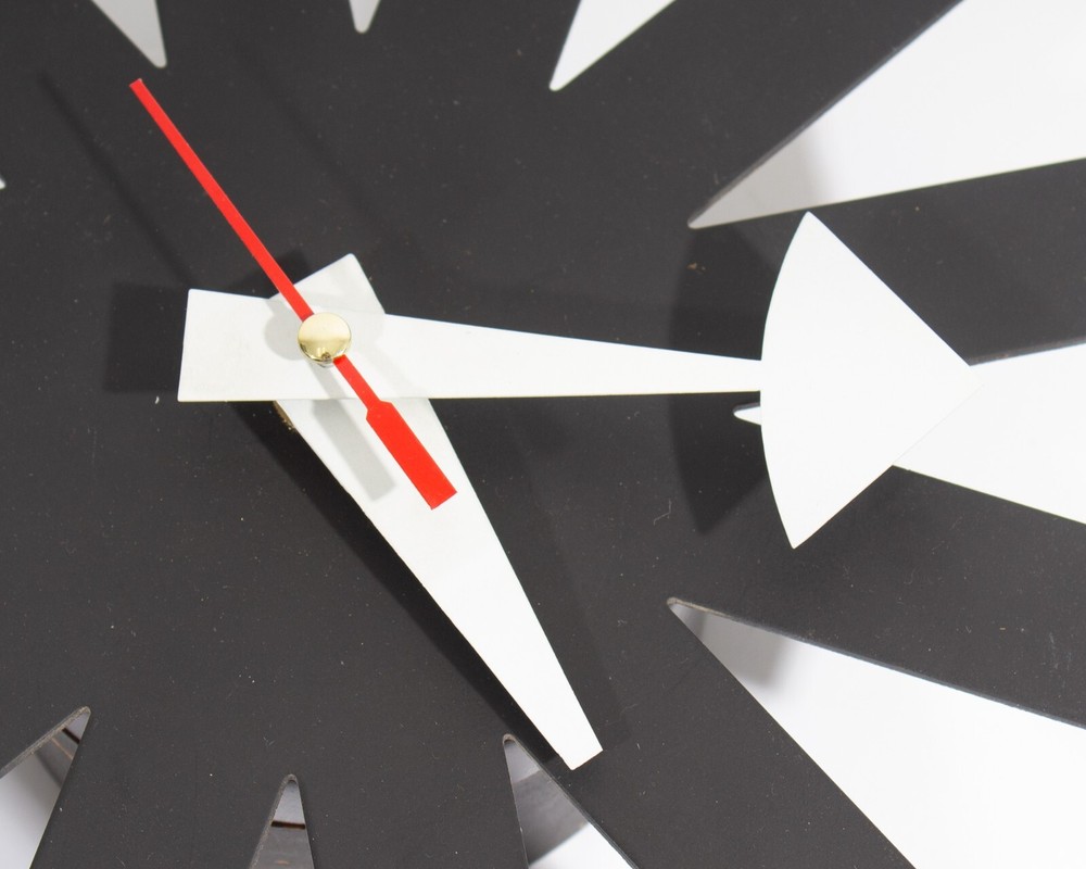 George Nelson Black Asterisk Wall Clock