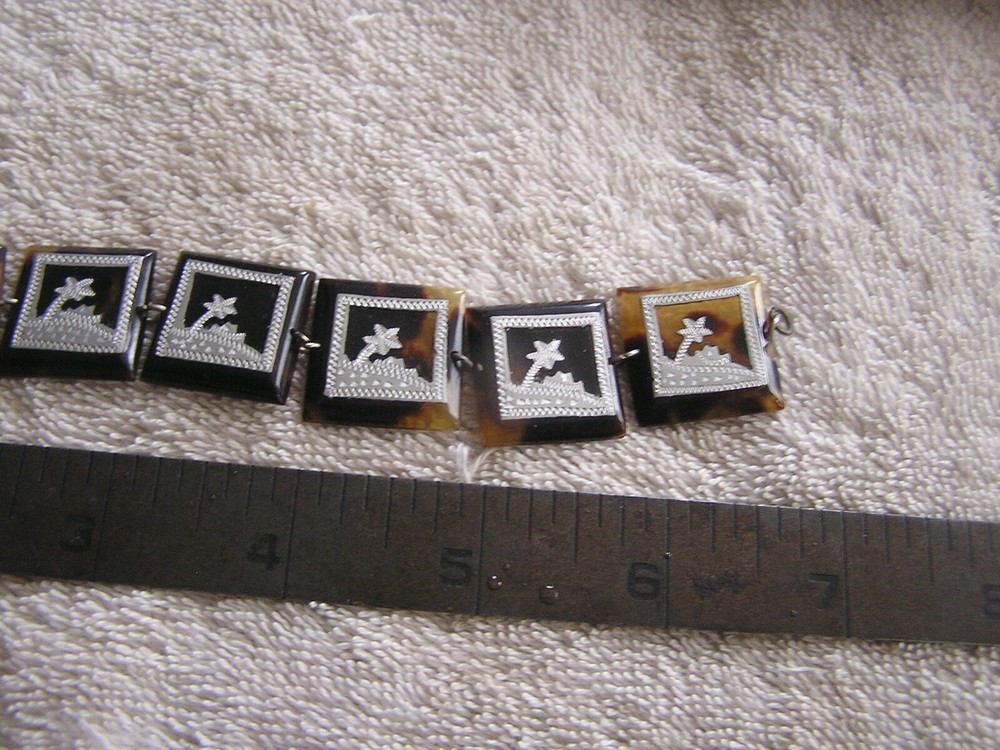 Antique Panel Bracelet with Overlay