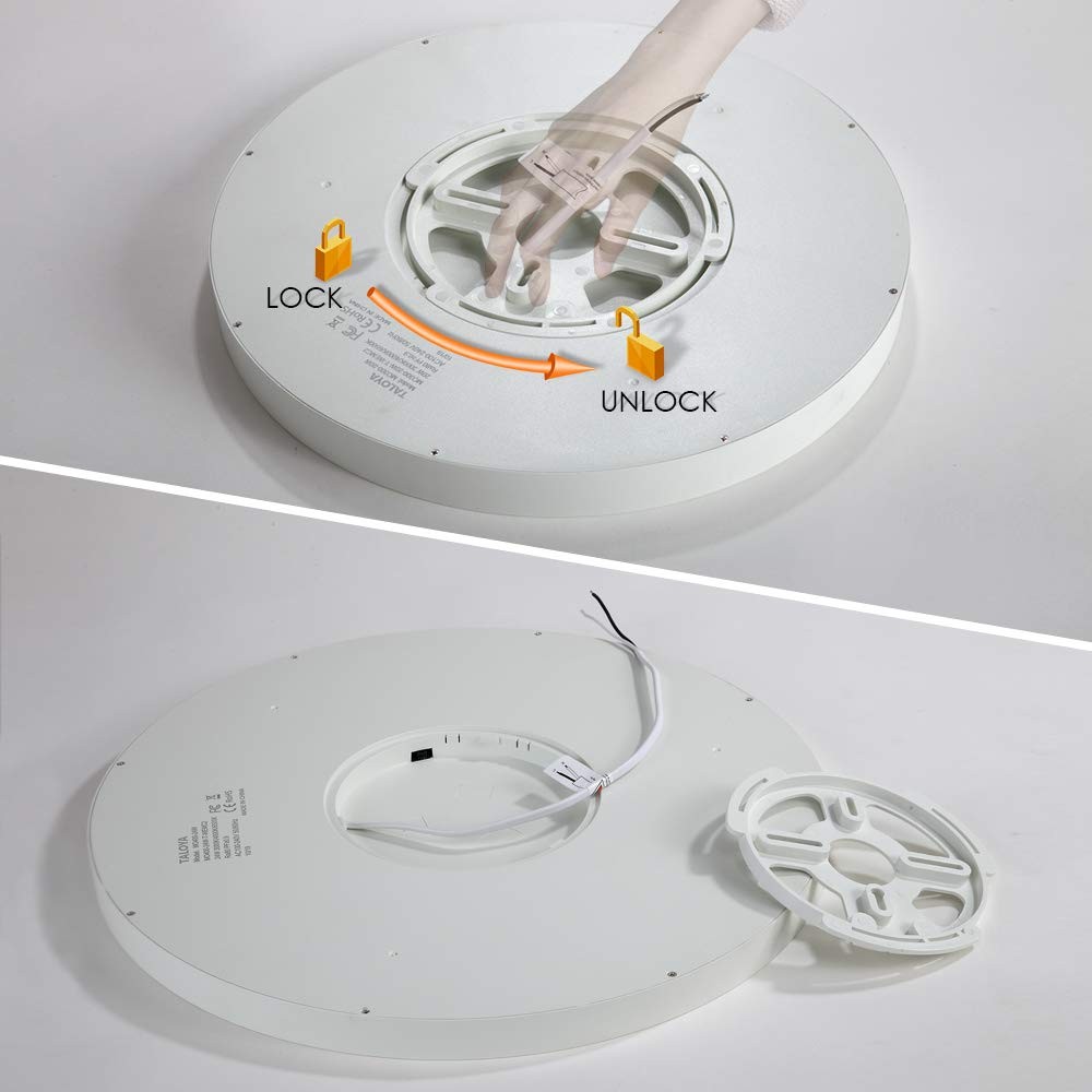 Flush Mount 12 Inch Ceiling Light Milk White Shell 20W Surface Mount LED Ligh