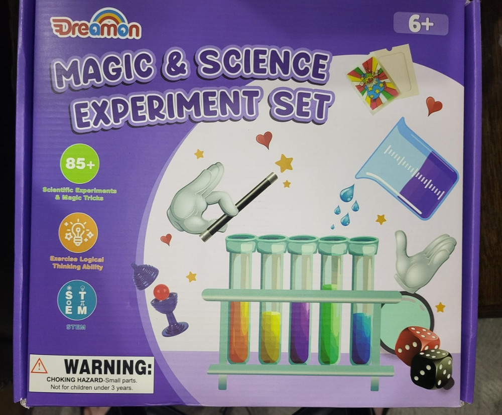 Dreamon Magic & Science Experiment Set STEM Kit 85+ Experiments Ages 6+ Sealed!