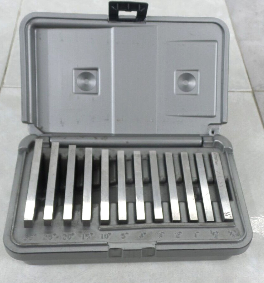 FOWLER 12PC ANGLE BLOCK SET    (G123276-2 (IR) EE-8)