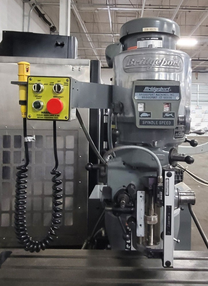 Bridgeport EZ Trak SX Vertical Mill w/2 HP Head, New Console, Components