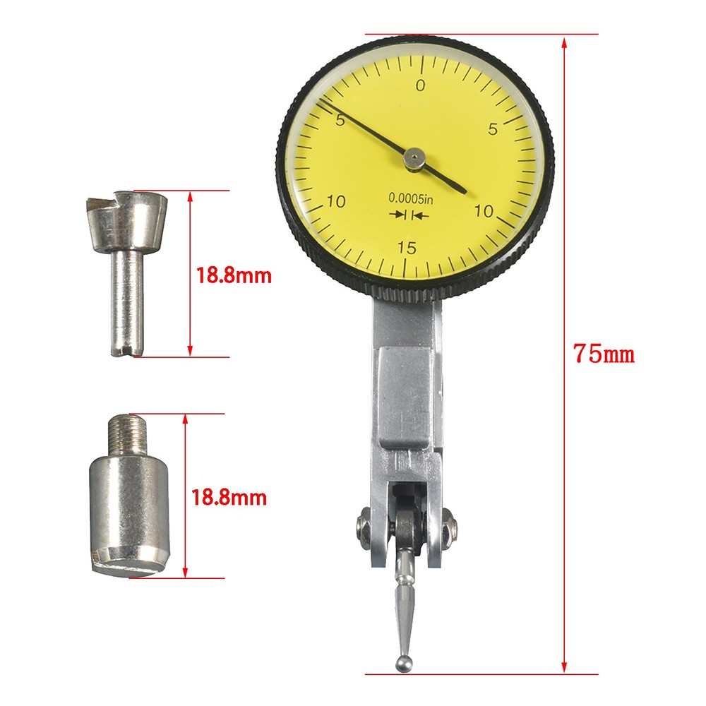Dial Test Indicator 0.030" range 0.0005" Reading 0-15-0 Precision Machine Setup