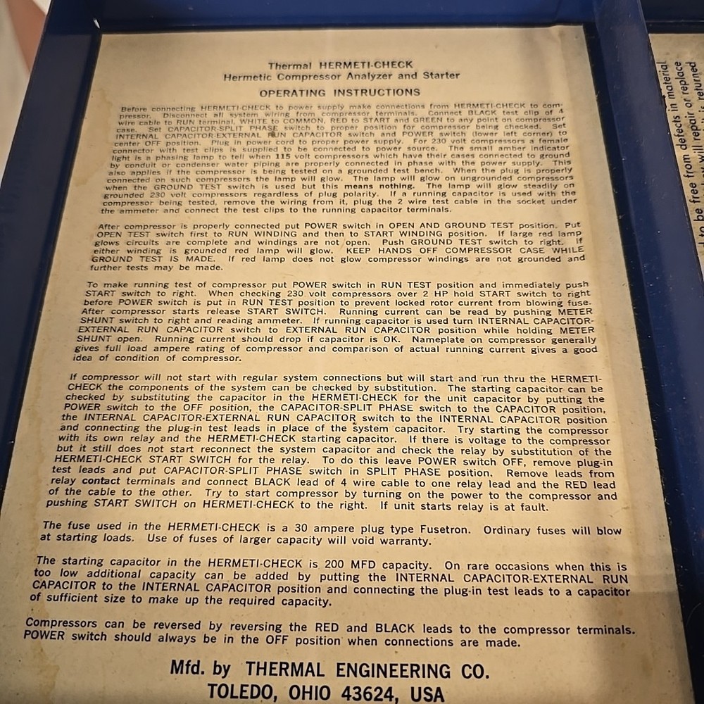 Thermal Engineering Hermeti Check model 2000A testing system