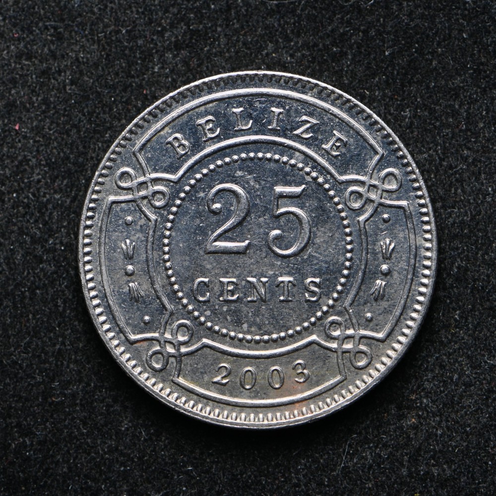 2003 Belize 25 Cents (ab3455)
