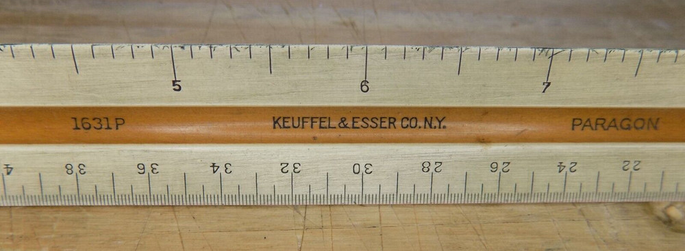 KEUFFEL & ESSER Model 1631P DRAFTING SCALE Paragon