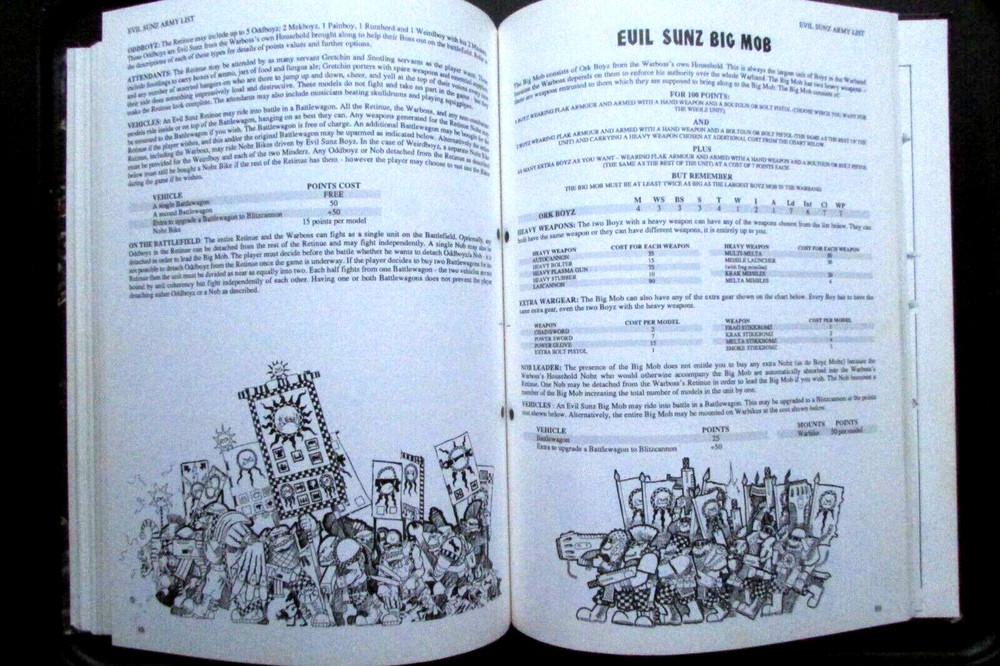 OOP Citadel / Warhammer 40k / Rogue Trader Space Orks Freebooterz Hardback Book