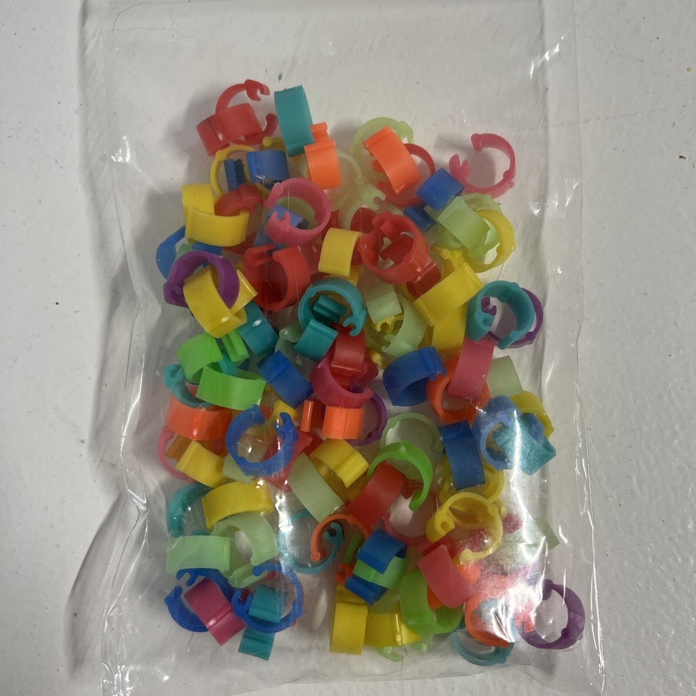 Bird Leg Bands, plastic, over 100 bands