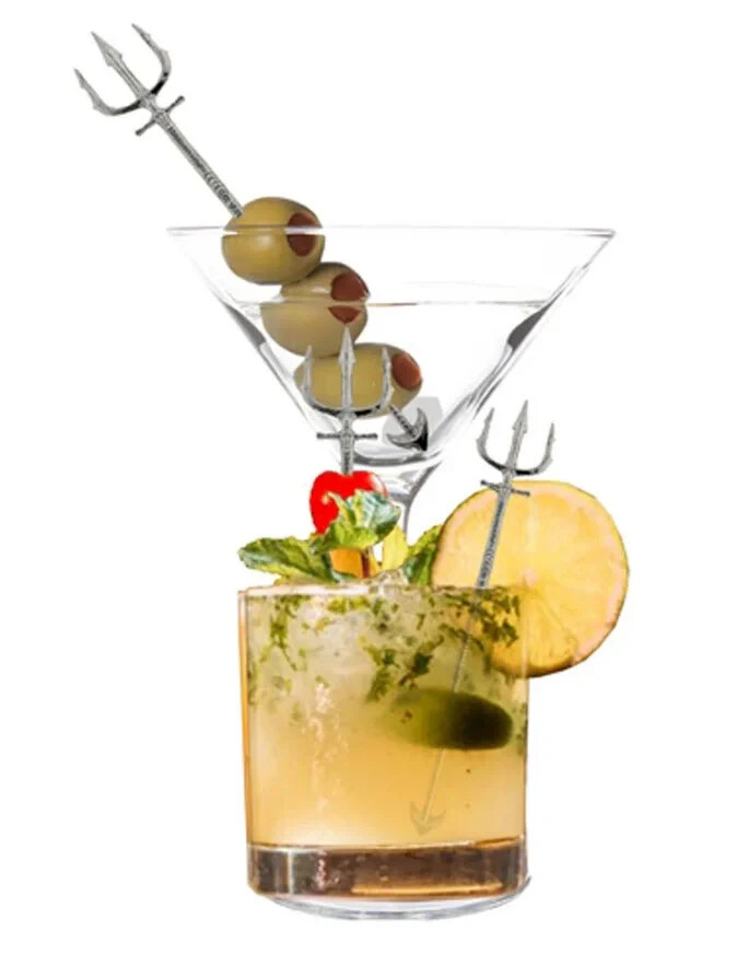 Aquaman Silver Trident Exclusive Cocktail Fork Set