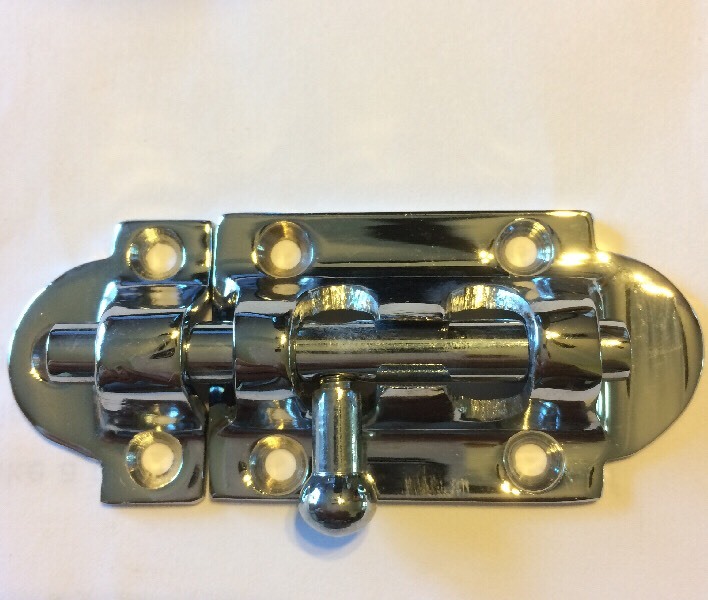 ABI Barrel Bolt Chrome Brass Solid Door Catch NEW Slide LOCK 2073CH latch