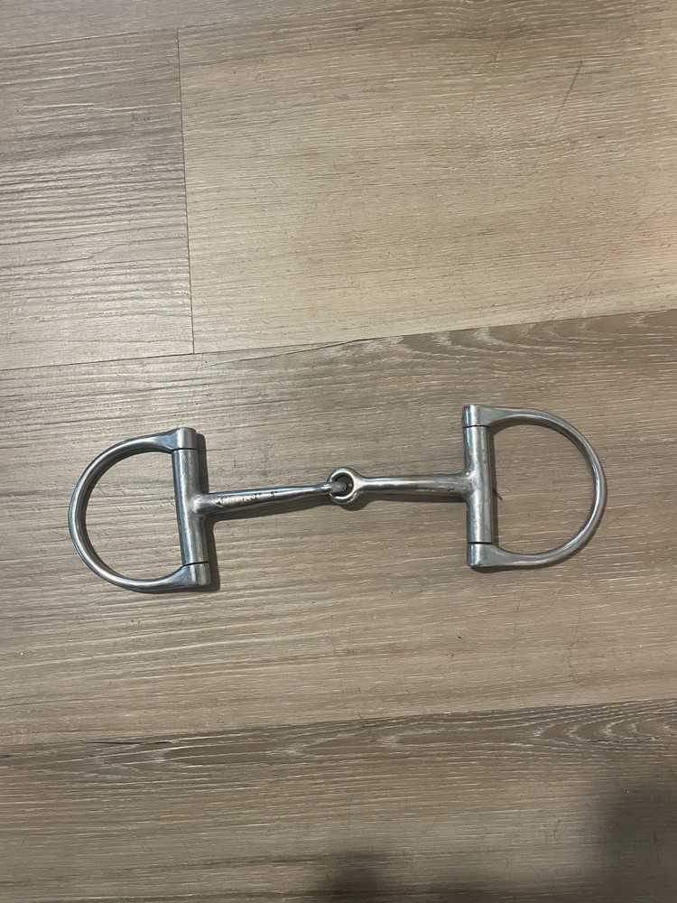 5" Korsteel D Ring Single Joint Snaffle Bit