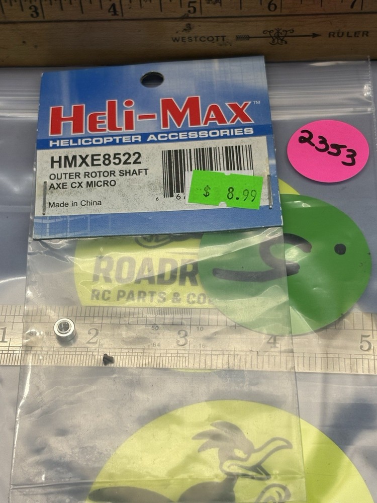 HELI-MAX HMXE8522 OUTER ROTOR SHAFT for: AXE CX MICRO