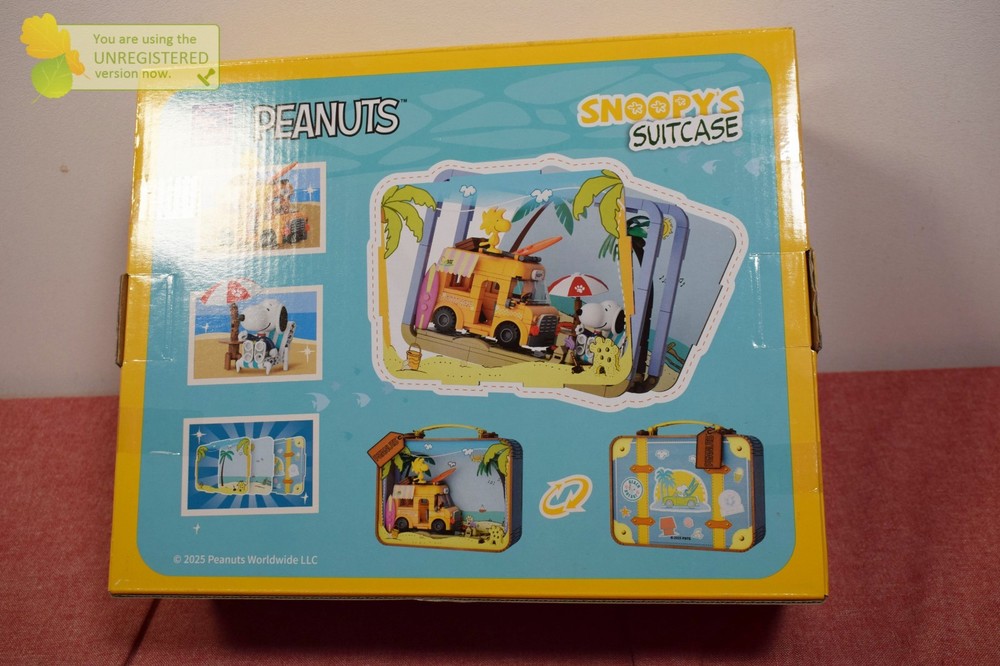 Pantasy Peanuts Snoopy's Suitcase Buildable Brick Block Set 86910
