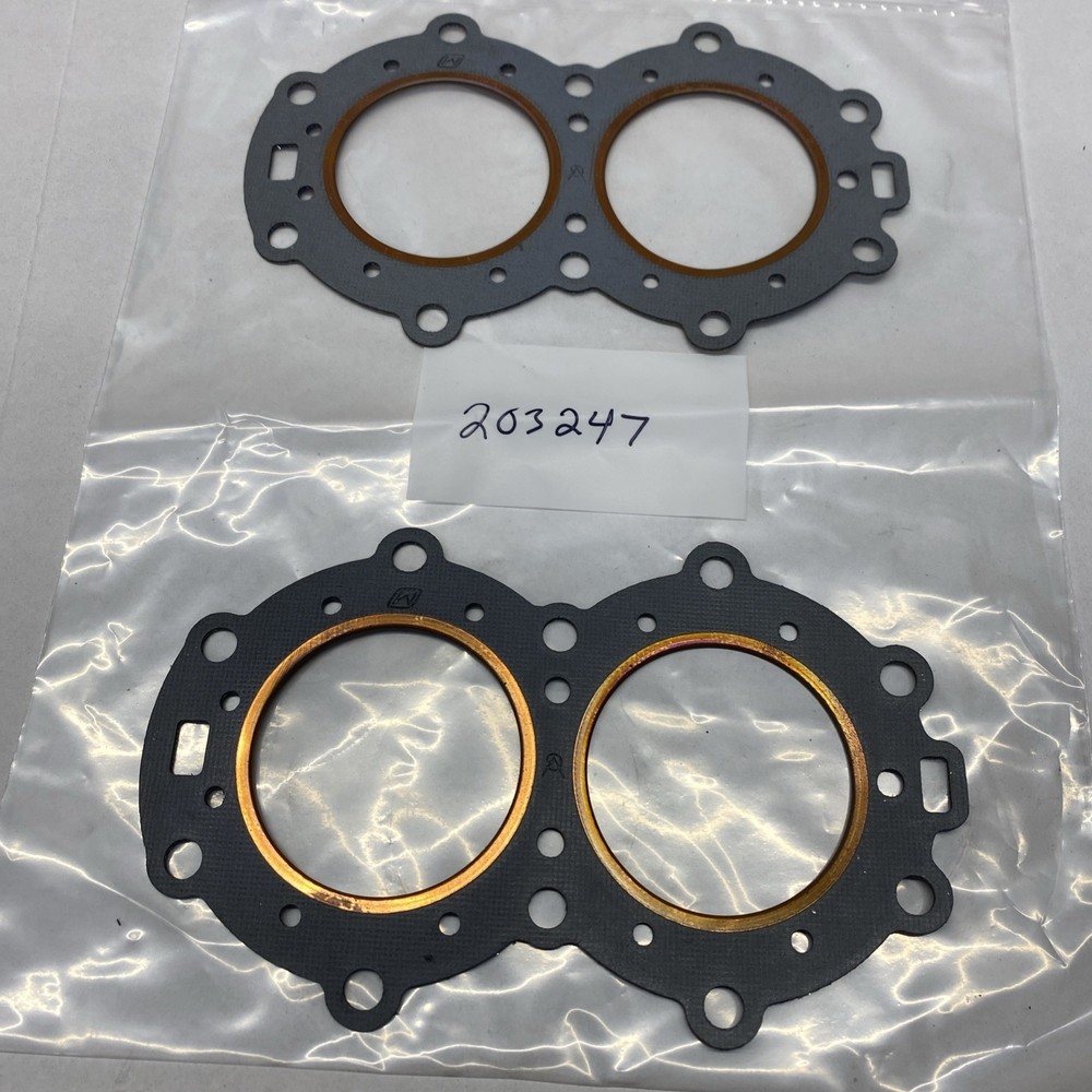 Two OMC Johnson Head Cylinder Gaskets  203247 BG-12